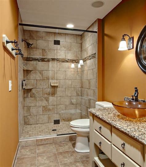 Distinctive light fixtures make a style statement in the bathroom. Small Bathroom Tile Ideas | Bathroom DIY 2020 | SST