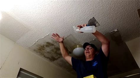 Remove Popcorn Acoustic Ceiling Finish Easy Diy Youtube