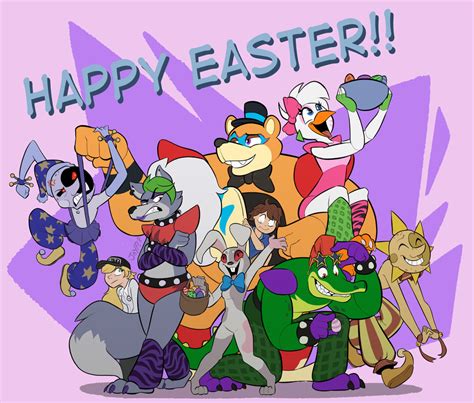 Happy Easter I Tried To Draw The Whole Gang Together For The First