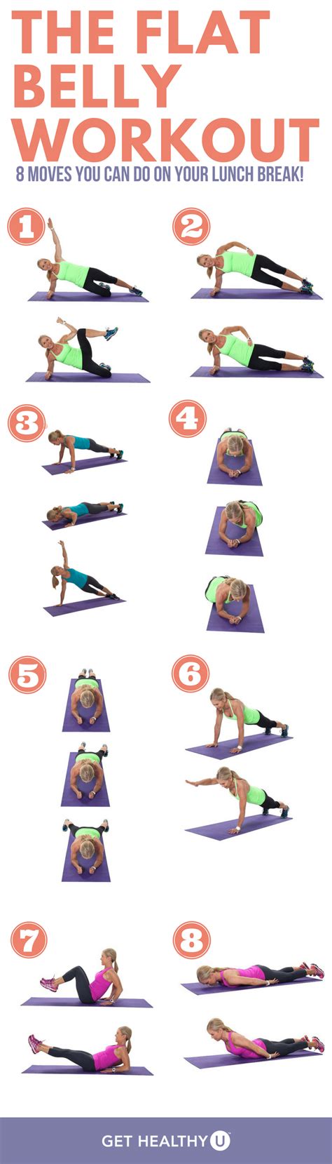 Check Out This 8 Move Super Simple Flat Belly Workout Work Those Abs