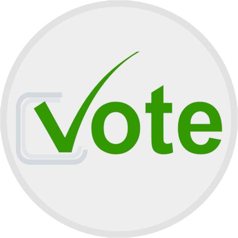 Vote At Elections Icon Vector Image Free Svg
