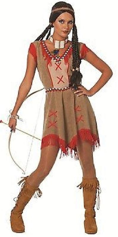 Native American Indian Sioux Apache Squaw Wild West Fancy Dress Indian