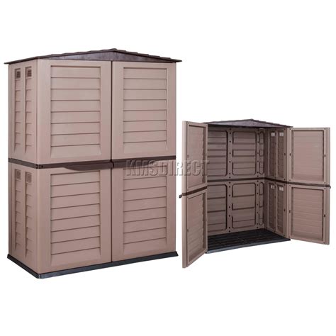 Starplast Outdoor Plastic Garden Tall Shed Box Storage Unit 37 811