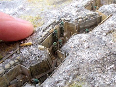 British Trench Sections Trench Military Diorama Ww1 Trench