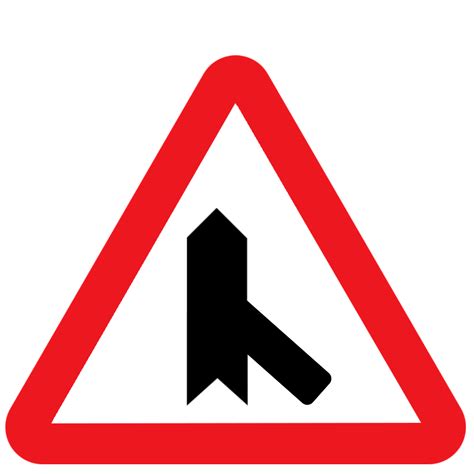 Approach To Intersection Merging Traffic Traffic Signs Traffic Letters