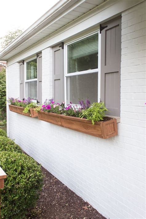 How to make window planter boxes. Exterior House Shutters: Ideas and Inspiration | Hunker