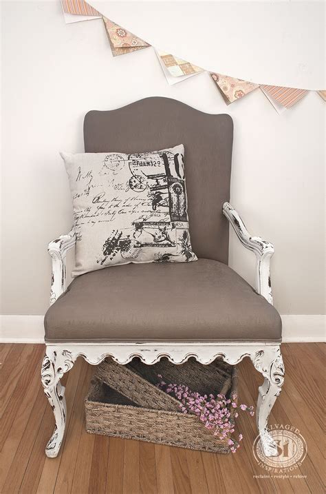 Painting Fabric With Chalk Style Paints Granny Chair Makeover