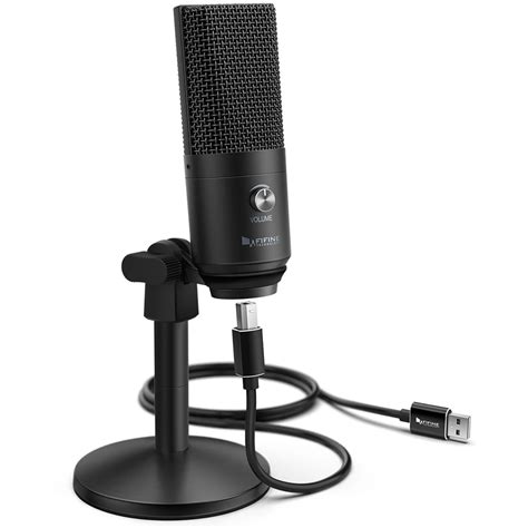 Fifine Technology Usb Condenser Microphone Black Online Kg Electronic