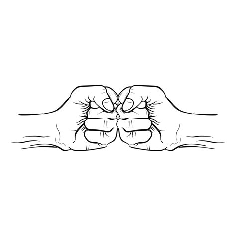 Fist Bump And Hand Illustration Illustration And Vector 13916603