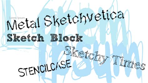 17 Hand Sketched Fonts Free Images Pencil Sketch Bloc