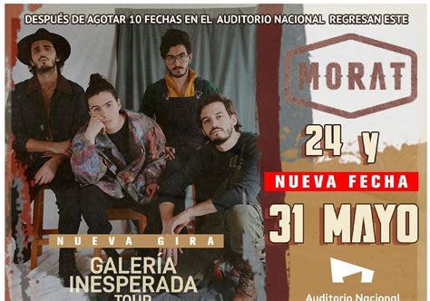 Morat llega al Auditorio Nacional con nueva gira Galería Inesperada Tour Conciertos en mexico