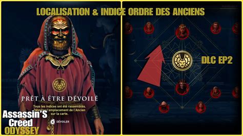 Assassin's Creed Odyssey Culte Des Anciens - LOCALISATION & INDICE ORDRE DES ANCIENS , DLC EP2 / ASSASSIN'S CREED
