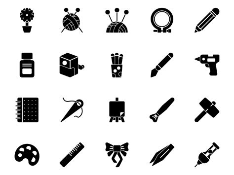 Arts And Crafts Icons Pack Graphicsfuel