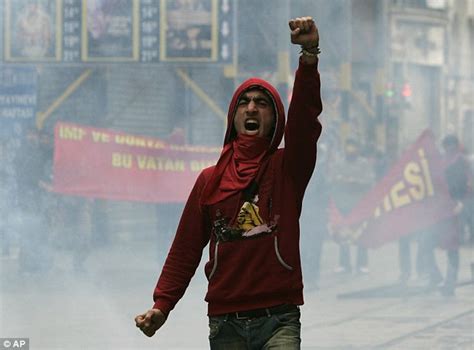 Turkish Police Fire Tear Gas At Hundreds During IMF Protest Daily