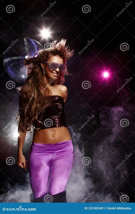 Disco Girl Stock Image Image Of Dance Moving Bling