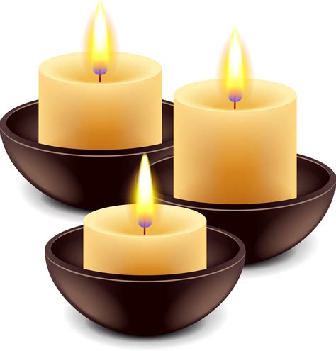 Candle Flame Vector Hand Painted Candles Png Download 14281493