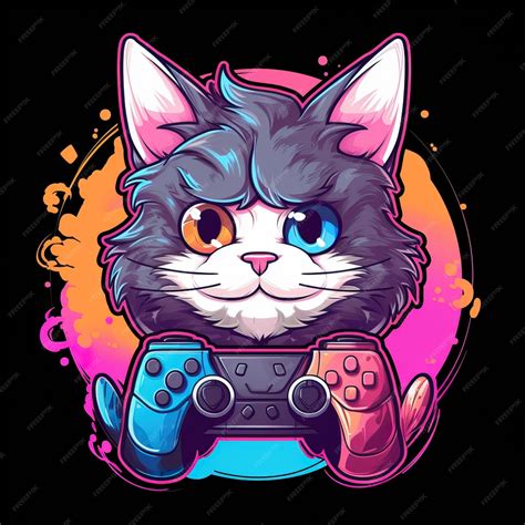 Premium Vector Logo Cat Gaming