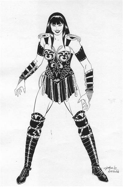 Xena Guerrera Princesa Imagenes Warrior Dibujo Coloring