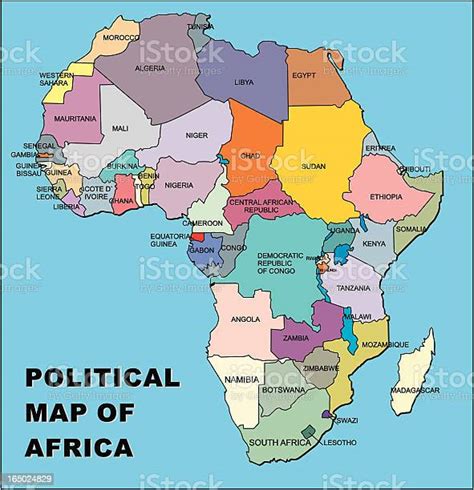 Mappa Politica Dellafrica In Formato Vettoriale Immagini Vettoriali Stock E Altre Immagini Di
