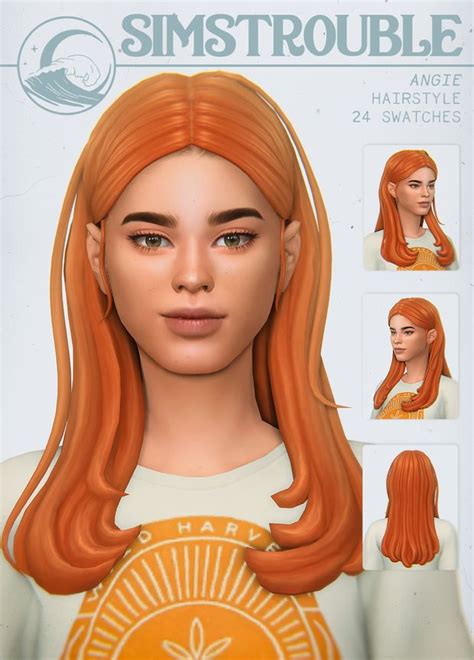 Angie By Simstrouble Patreon Sims Hair Sims Sims 4