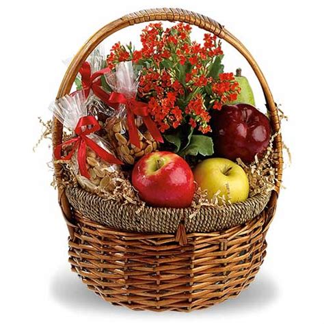 Fruit baskets & fruit hampers. Fruit And Nut Gift Basket at Send Flowers
