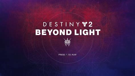 Destiny 2 Beyond Light Title Screen Mockup Motw Youtube