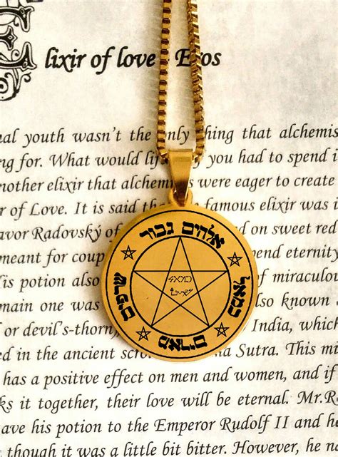 Archangel Camael Sigil Necklace Alchemy Amulet Witchcraft Etsy