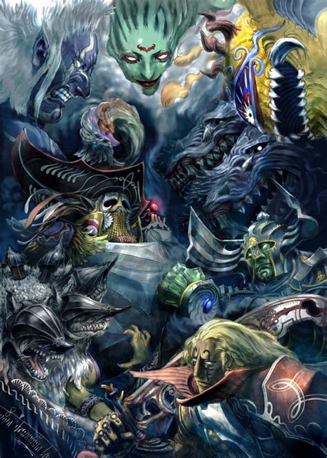 Crystal Tower Bosses Characters Art Final Fantasy Xiv A Realm
