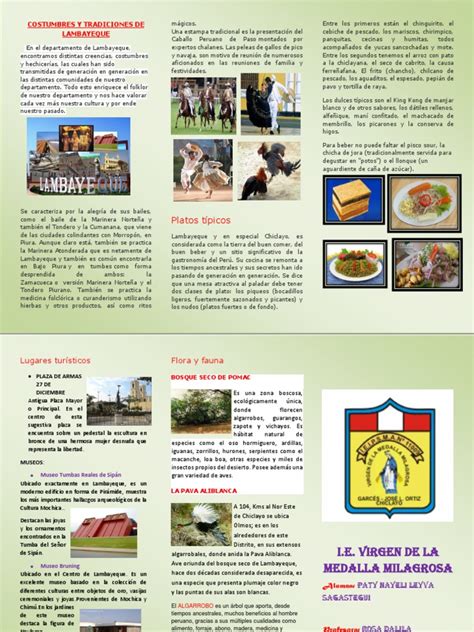 Costumbres Y Tradiciones De Lambayeque Pdf Cocina Biblioteca Y Museo