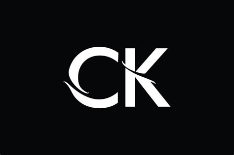 Ck Monogram Logo Design By Vectorseller Thehungryjpeg Monogram Logo