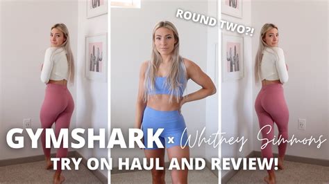 Gymshark X Whitney Simmons In Depth Try On Haul And Review