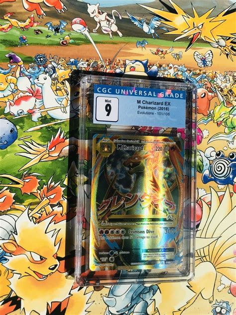 Mavin Cgc 9 Mega Charizard Ex Full Art Holo Rare Pokemon Cards Xy