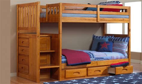 Get it as soon as tue, mar 16. Wooden Bunk Beds With Stairs And Drawers: Functionality ...