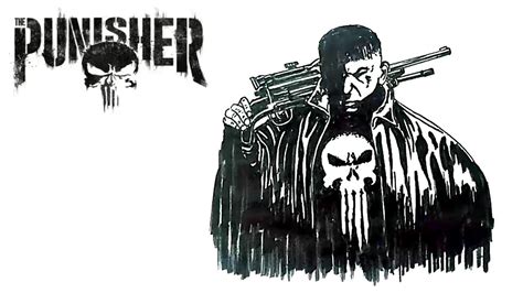 How To Draw The Punisher Youtube