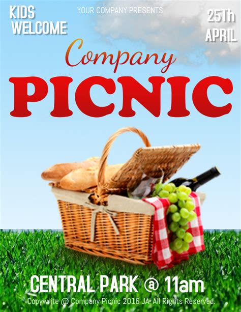 Company Picnic Template Postermywall