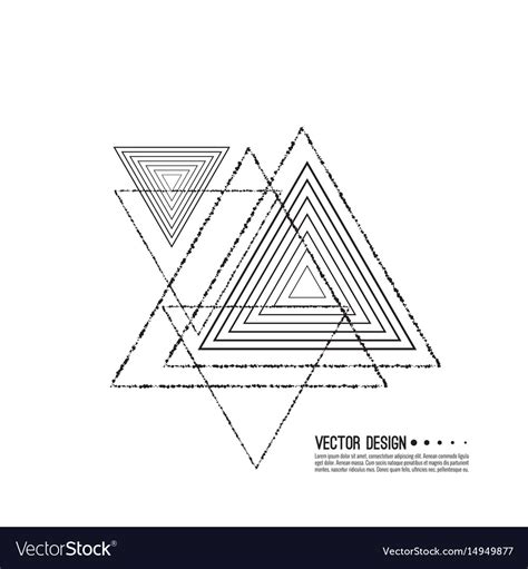Hipster Triangle Background Royalty Free Vector Image