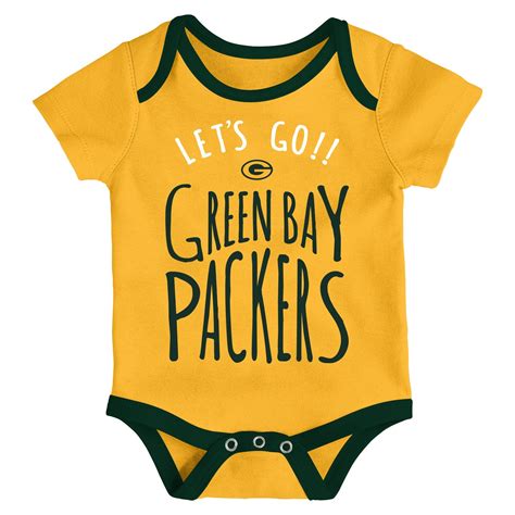 Nfl By Outerstuff Nfl Green Bay Packers Newborn And Infant Little Tailgater Short Sleeve Bodysuit