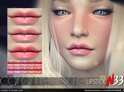 Caramel Latte Lipstick By Tsminh3 At Tsr Sims 4 Updates