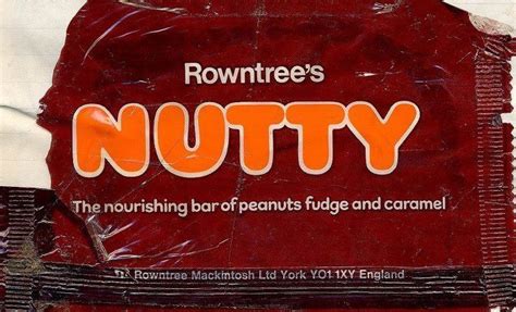 Nutty Bar Nutty Bars Retro Sweets Chocolate Wrappers