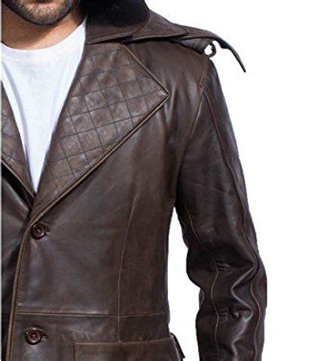 Assassins Creed Syndicate Jacob Fryes Brown Trench Leather Coat