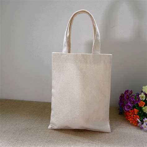 8w10h Small Natural Blank Canvas Tote Bag 12oz Cotton Eco Bags Plain