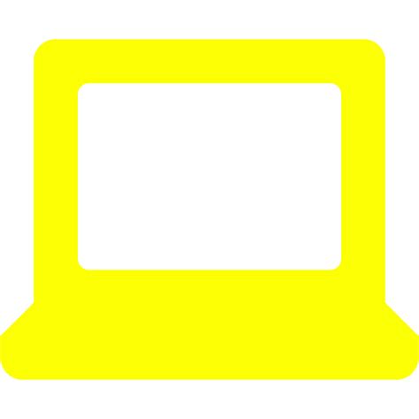 Yellow Laptop 2 Icon Free Yellow Laptop Icons