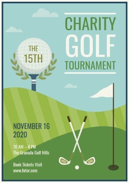 Charity Golf Tournament Poster Template And Ideas For Design Fotor