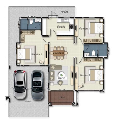 Bedroom Bungalow Floor Plan With Dimensions Resnooze Com