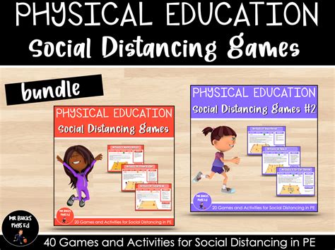 Physical Education Social Distancing Games Bundle Teaching Resources