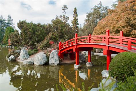 Free Stock Photo Of Bridge Japanese Garden Red