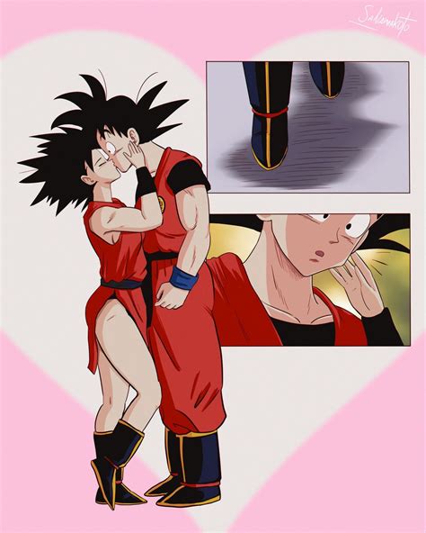 Commission 240 Caulifla Y Goku By Salvamakoto On Deviantart Anime