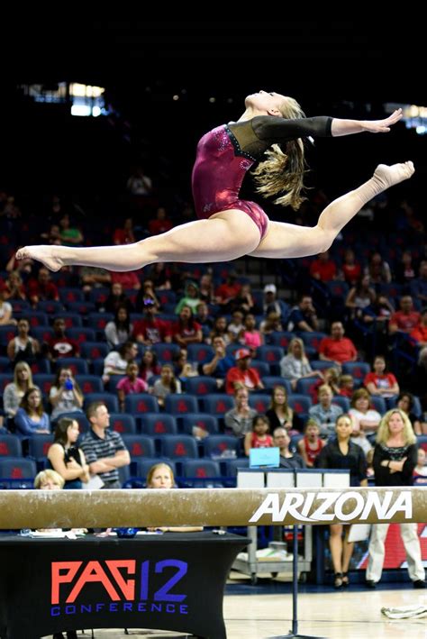 University Of Denver Gymnast Julia Ross Competes A Switch Ring Leap On