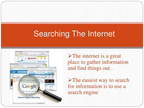 Ppt Searching The Internet Powerpoint Presentation Free Download