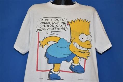 90s Bart Simpson I Didnt Do It Nobody Saw T Shirt Extra Large Bart